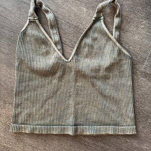 Free People Washed Seamless Crop